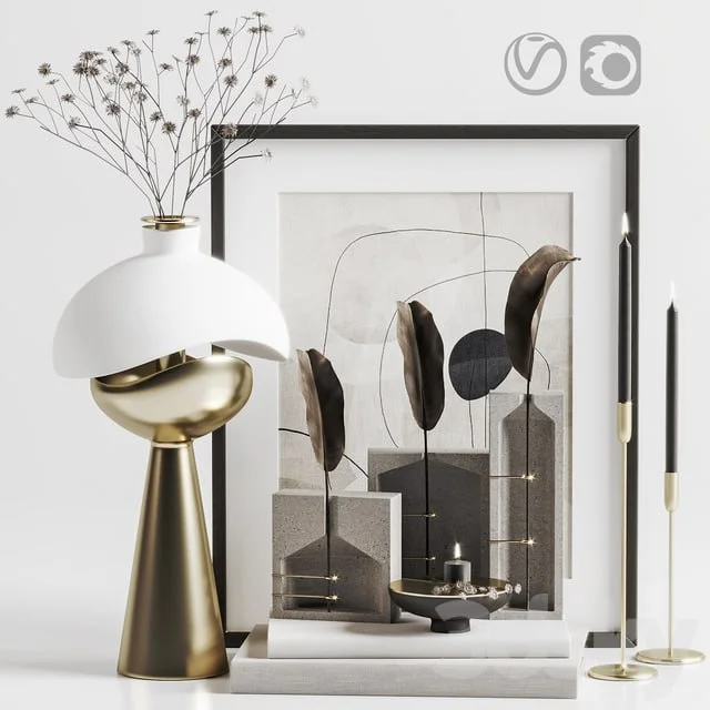 Decoration Set 004 Spring vase lamp Ghost collection